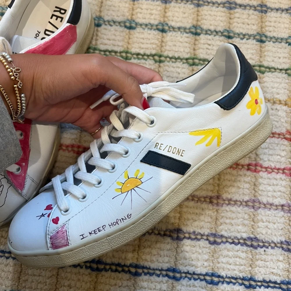 Re/Done special edition 70s Tennis Shoe - Picture 6 of 7